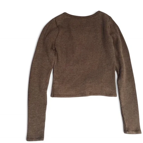 Est. Pac 1980 Waffle Knit Long Sleeve Top - Picture 6 of 7